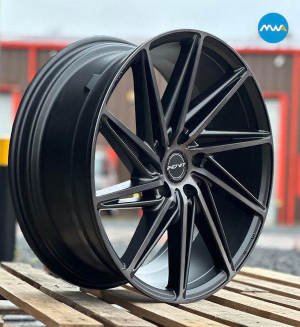 20" Inovit Turbine 2 - Black Machined Face (Audi)
