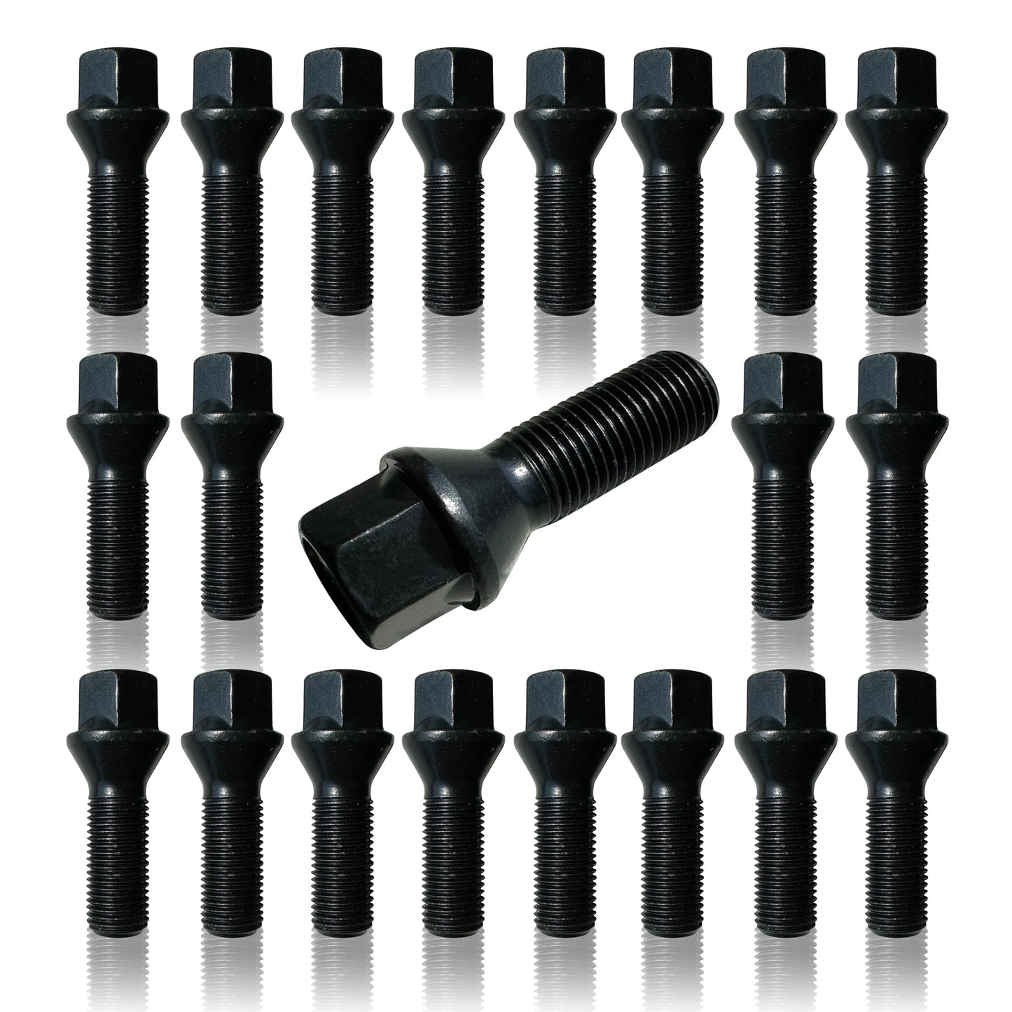 M12x1.5 - Wheel Bolts - Tapered - Black