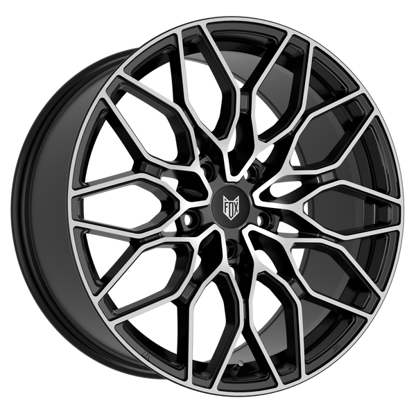 18" FOX FX9 - Black Polished (Mercedes) *Staggered*