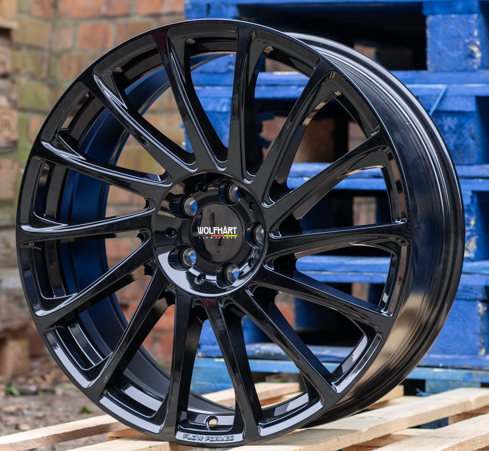 18" Wolfrace Wolfhart Aero - Black (VW, Audi, Mercedes, SEAT) *CLEARANCE*