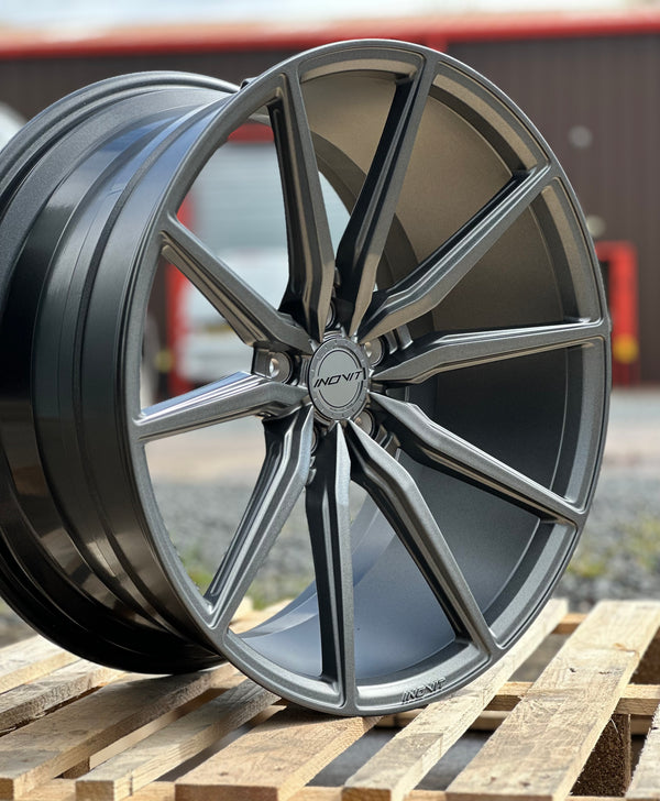 20" Inovit Frixion 5 - Gunmetal *Custom Finish* (Mercedes) *Staggered*
