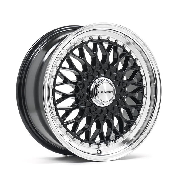 15" Lenso BSX - Black (Mazda 4 Stud)