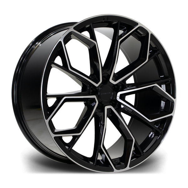 22" Riviera RV133 - Black Polished Face (Land Rover)