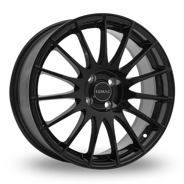 15" Romac Pulse - Black (Mazda 4 Stud)