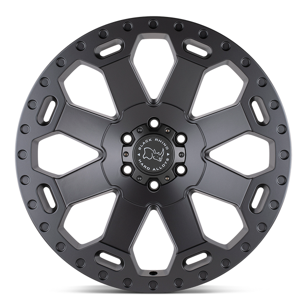 17" Black Rhino Warlord 'Swamper' Style - Black Machined T5 | T6