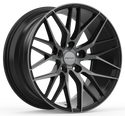 19" Inovit Blitz - Black Machined Face (Audi)
