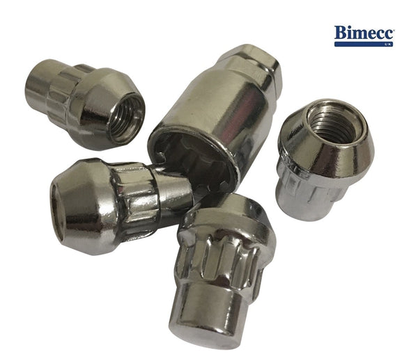 M14x1.5 - Locking Wheel Nut Kit - (Silver or Black)