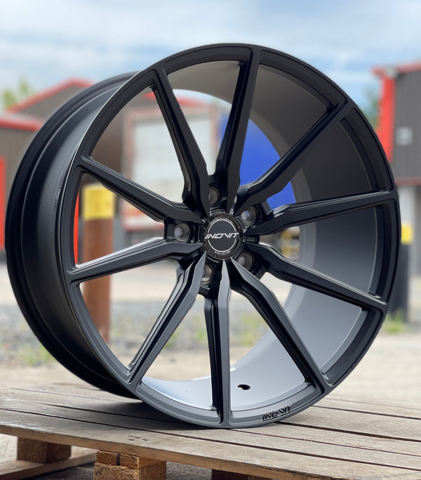 19" Inovit Frixion 5 - Satin Black (Mercedes)