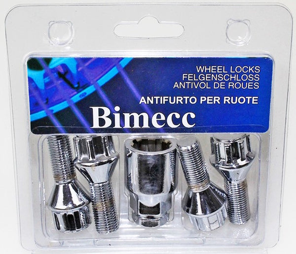 M14x1.5 - Locking Wheel Bolt Kit - (Silver or Black)