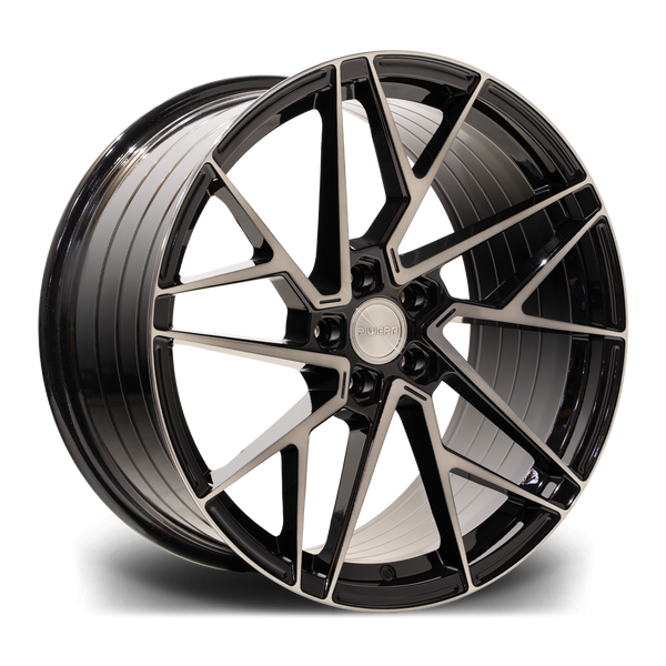 20" Riviera RF106 - Black Machined Face (Mercedes) *Staggered*