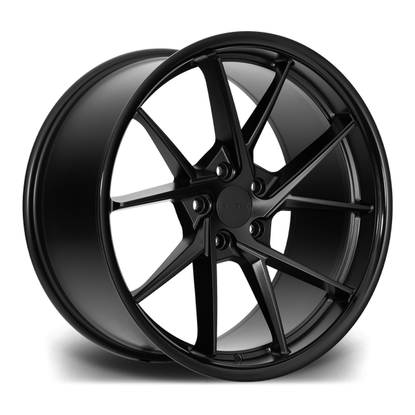 19" Riviera RF1 - Matt Black with Gloss Lip (VW)