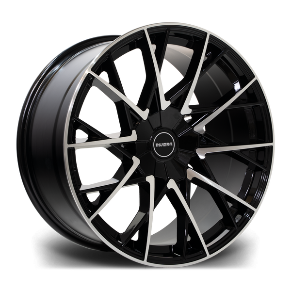 20" Riviera RV197 - Black Polished T5 | T6 *Staggered*