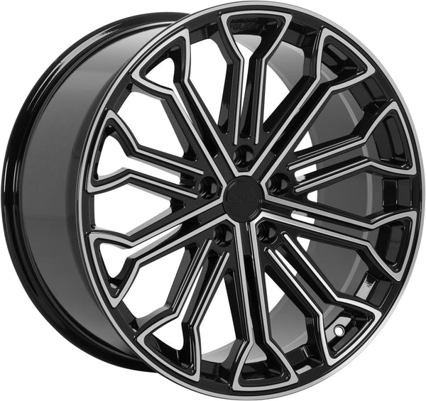 20" Velare VLR04 - Black Machined Face T5 | T6 *Staggered*