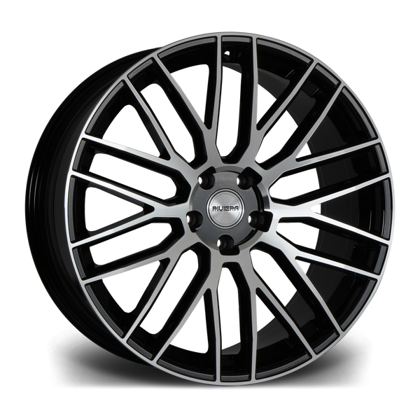 22" Riviera RV126 - Black Machined Face (Land Rover)