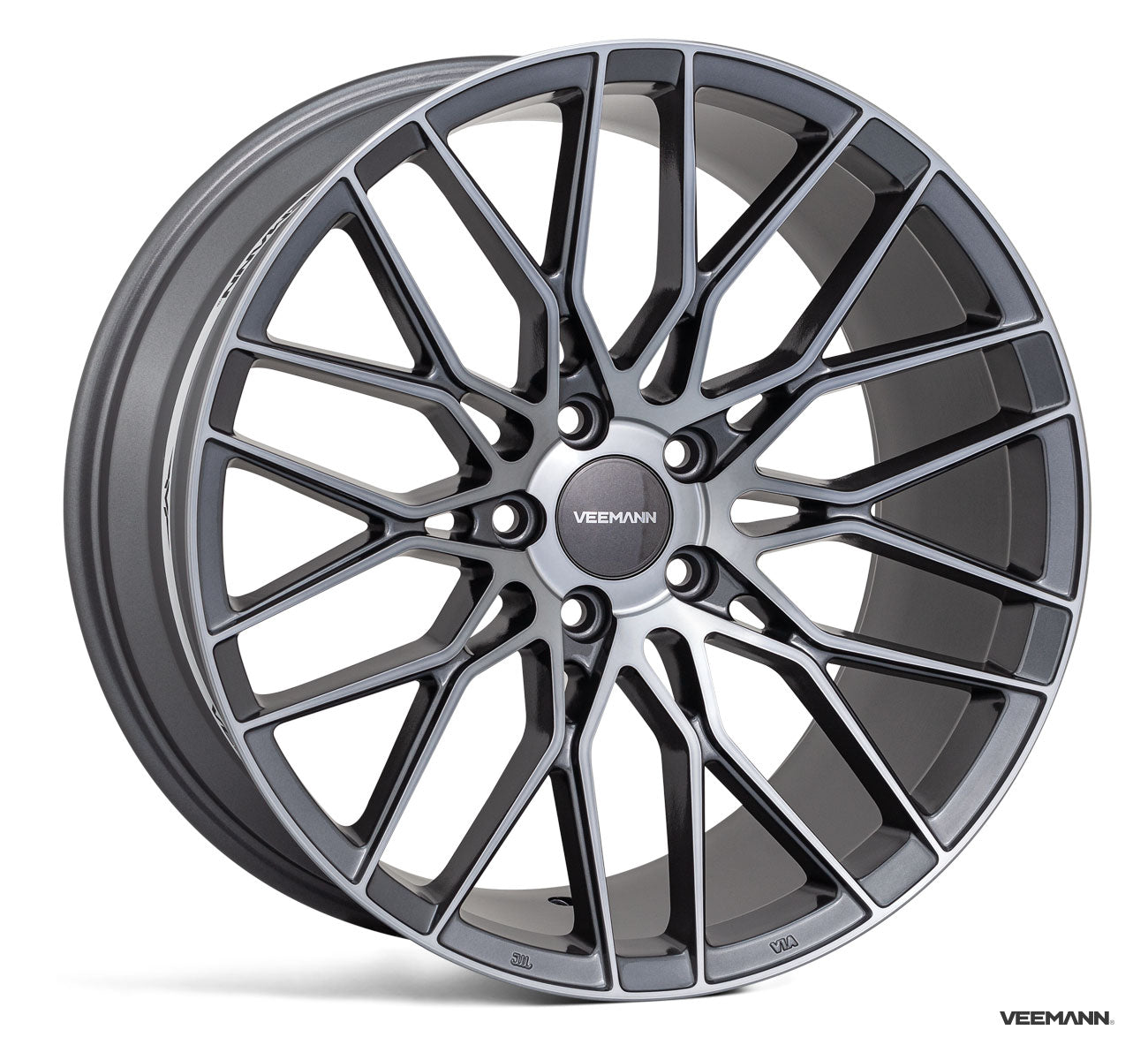 18" Veemann V-FS34 - Graphite Machined Face (Audi)