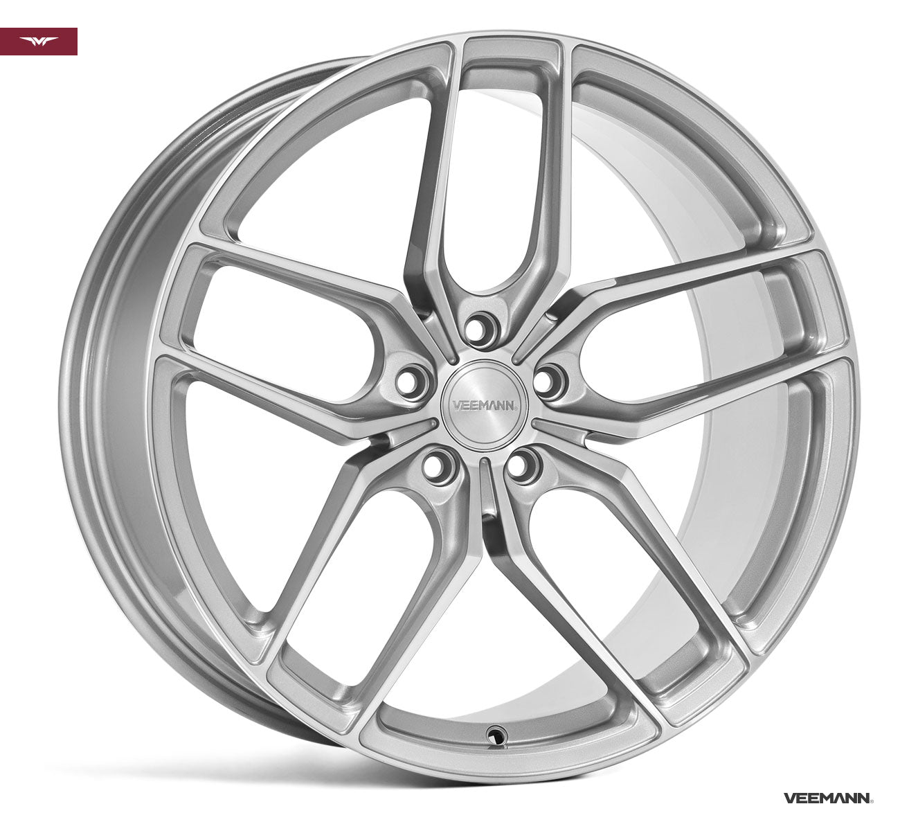 19" Veemann VC03 - Silver Machined Face (Mercedes) *Staggered*