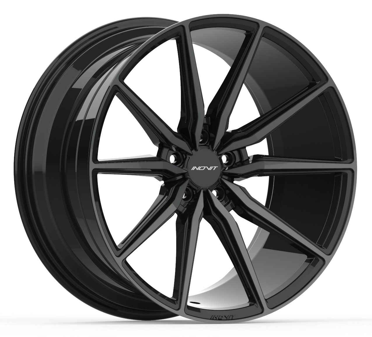 19" Inovit Frixion 5 - Black Machined Dark Tint