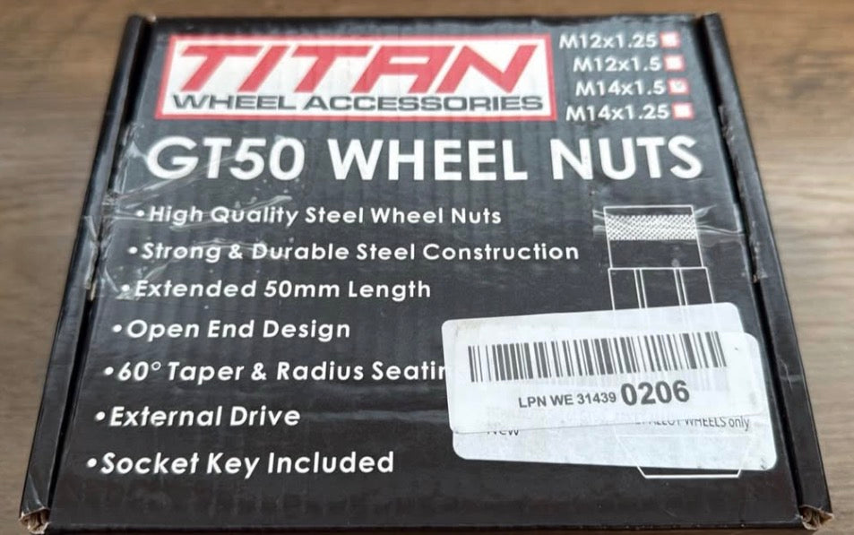 Titan Wheel Nuts - M14x1.5