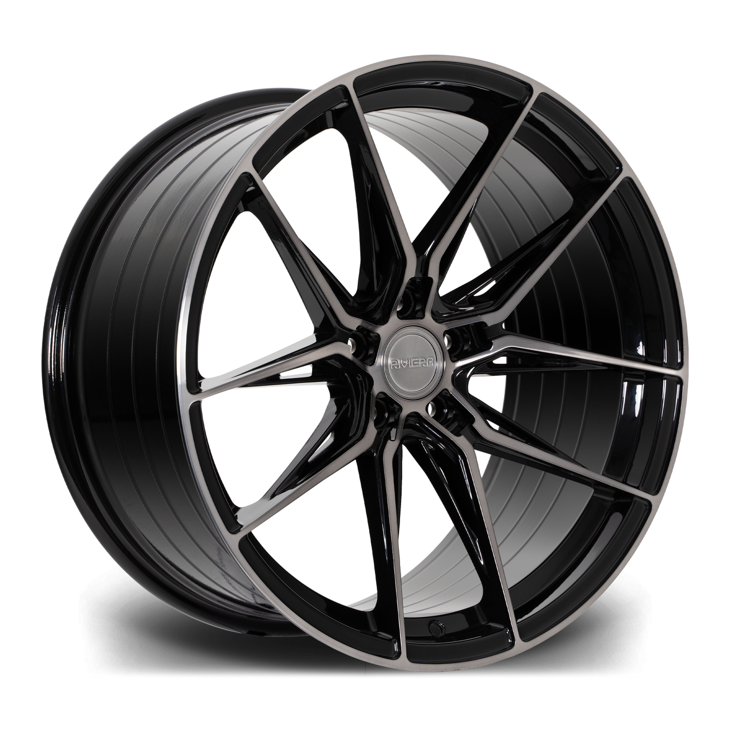 20" Riviera RF107 - Black Machined Dark Tint