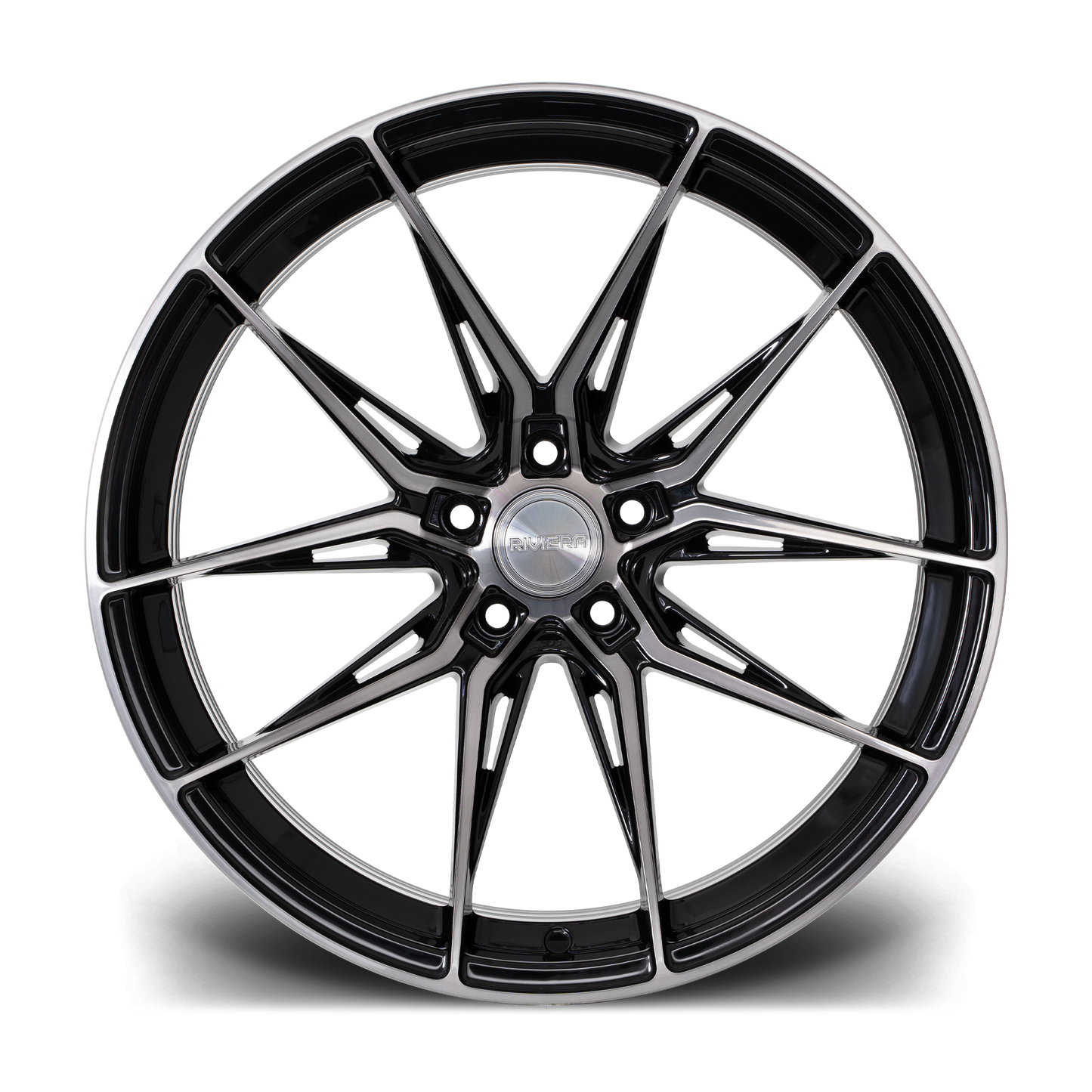 20" Riviera RF107 - Black Machined Dark Tint