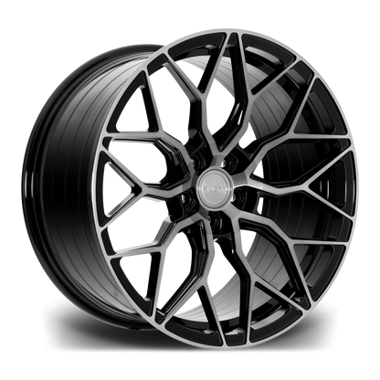 20" Riviera RF108 - Black Machined Dark Tint