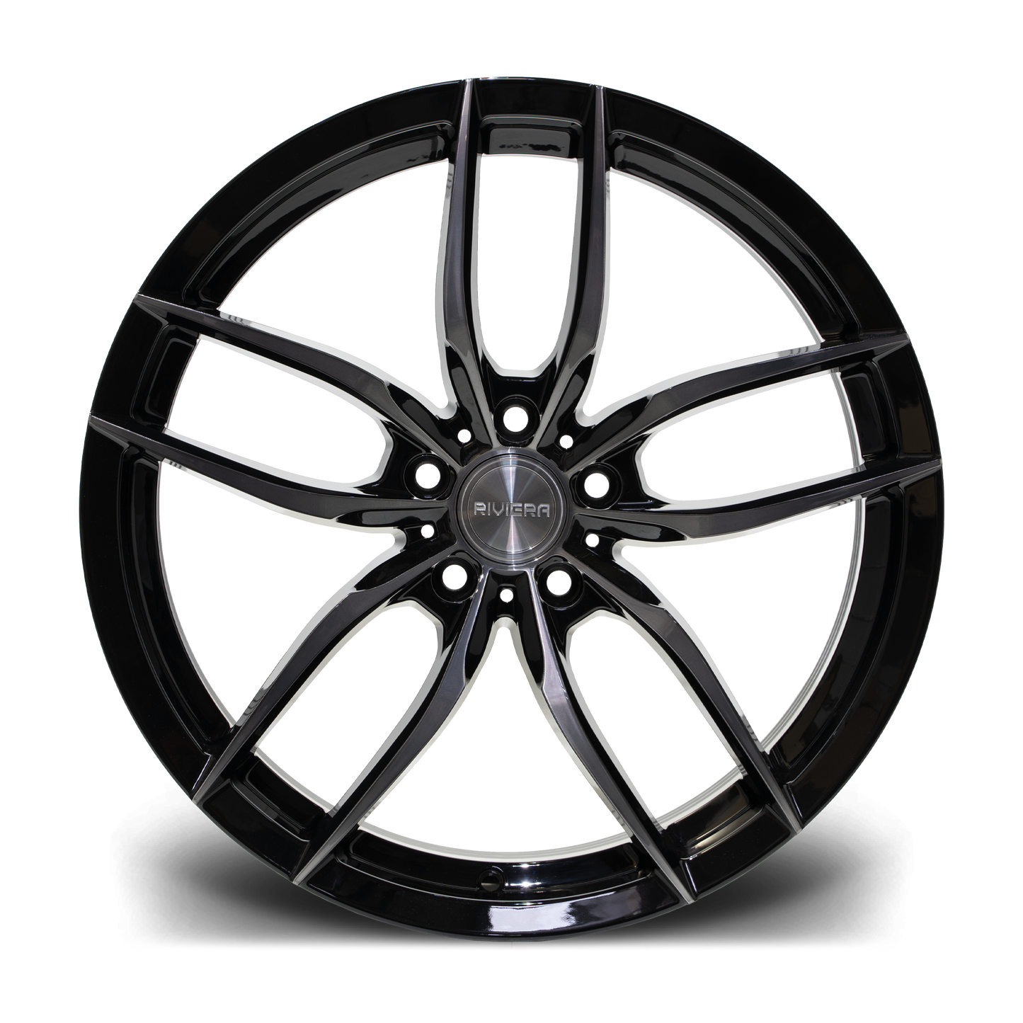 19" Riviera RV195 - Black Machined Dark Tint