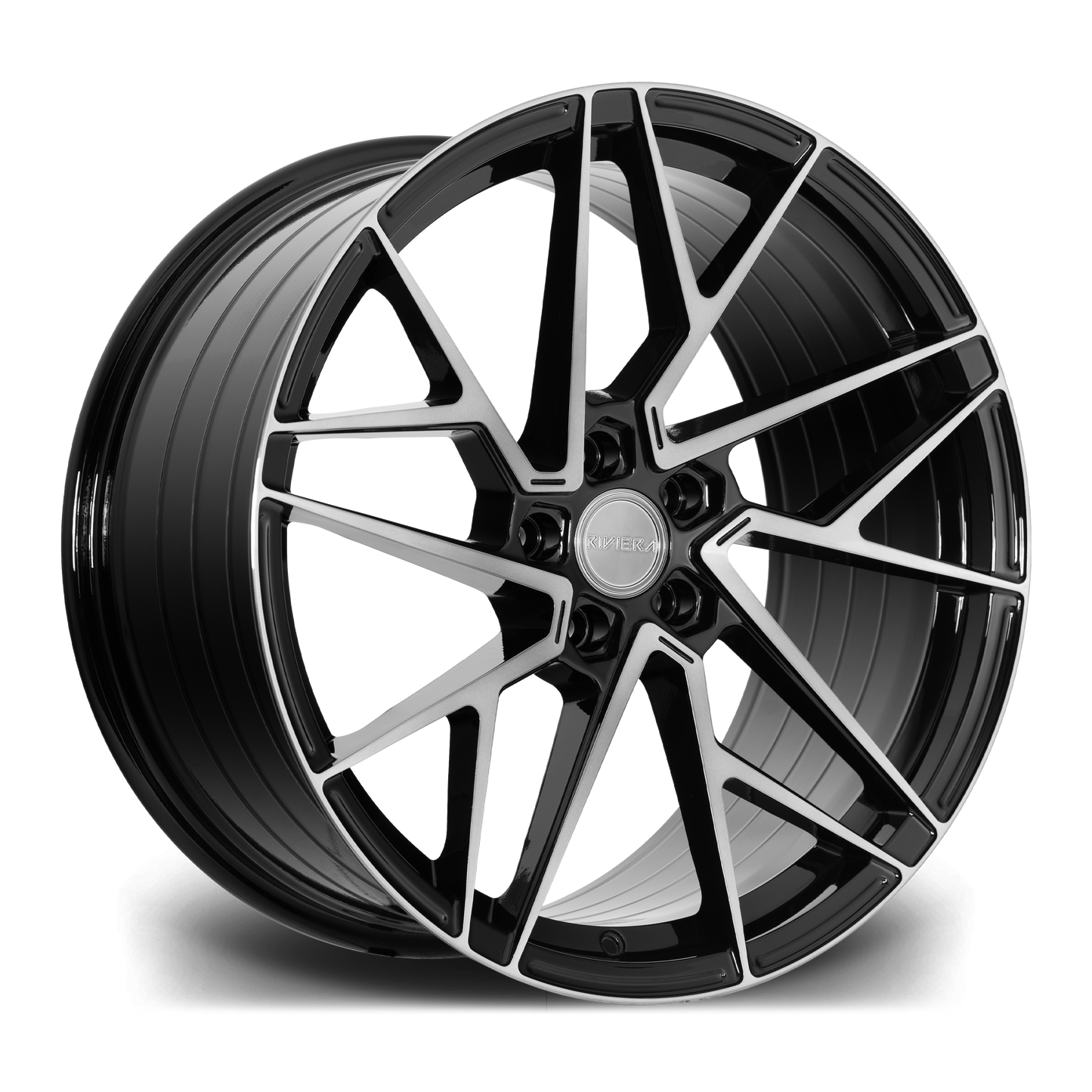 20" Riviera RF106 - Black Machined Dark Tint