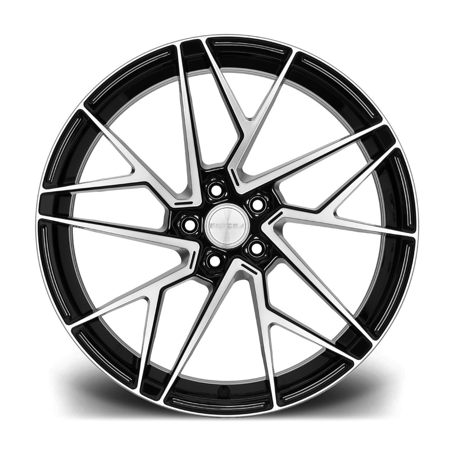 20" Riviera RF106 - Black Machined Dark Tint