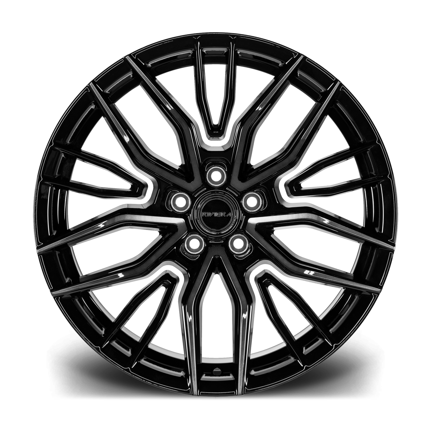 19" Riviera RF9 - Black Machined Dark Tint