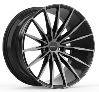 20" Inovit Torque - Black Machined Dark Tint (Staggered)
