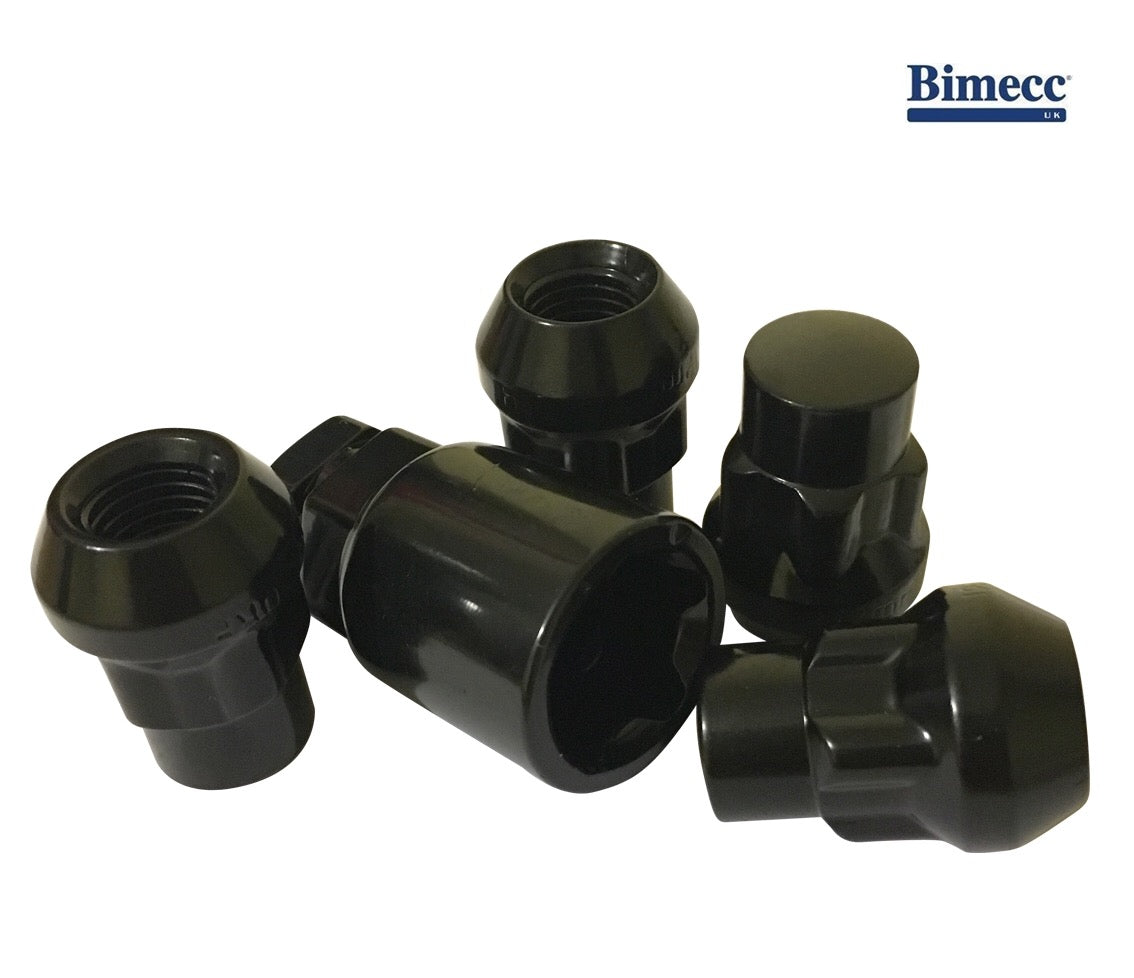 M12x1.25 - Locking Wheel Nuts - Black