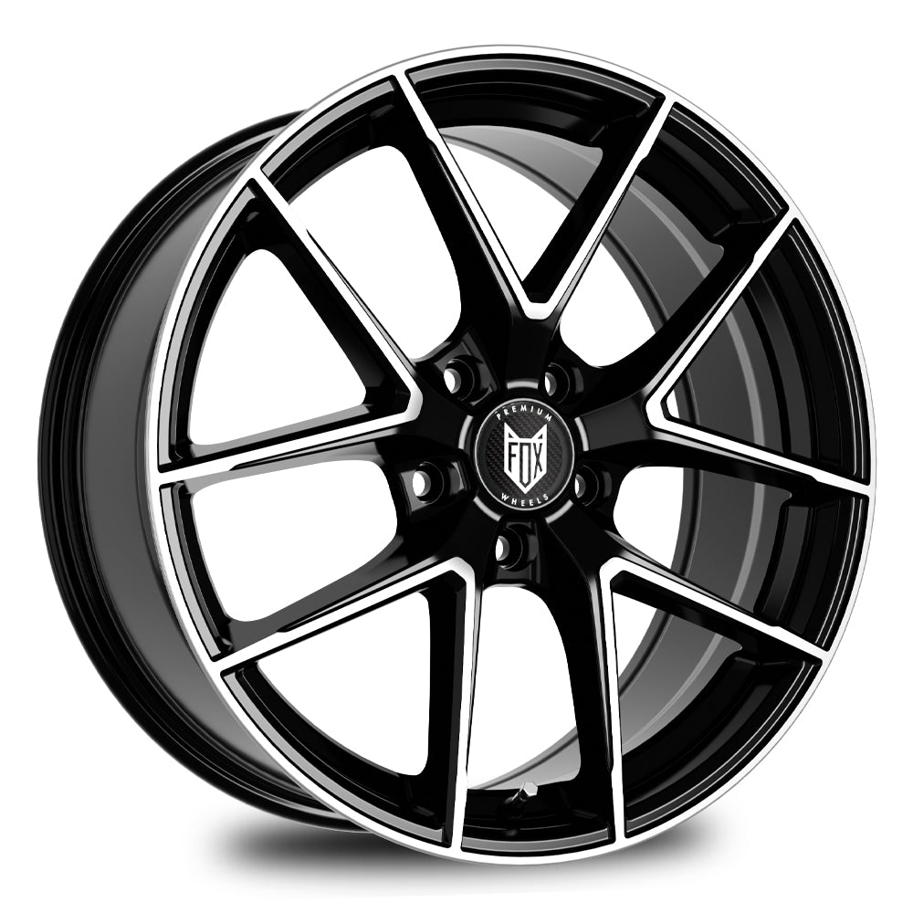 17" Fox FX5 Black Polished alloy wheel