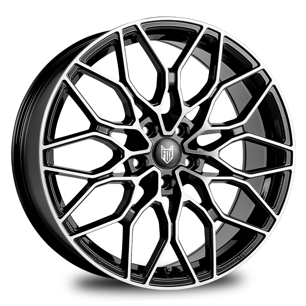 17" Fox FX9 Black Polished alloy wheel