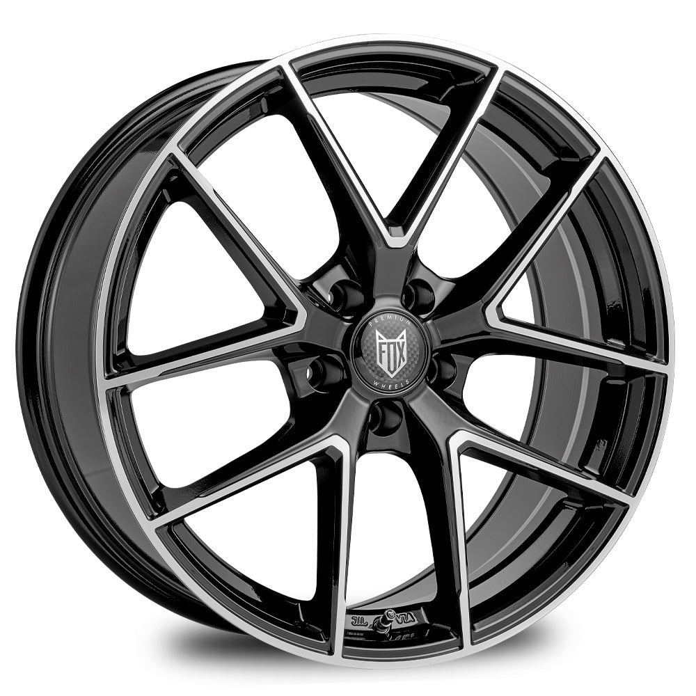 17" Fox FX5 Black Polished alloy wheel