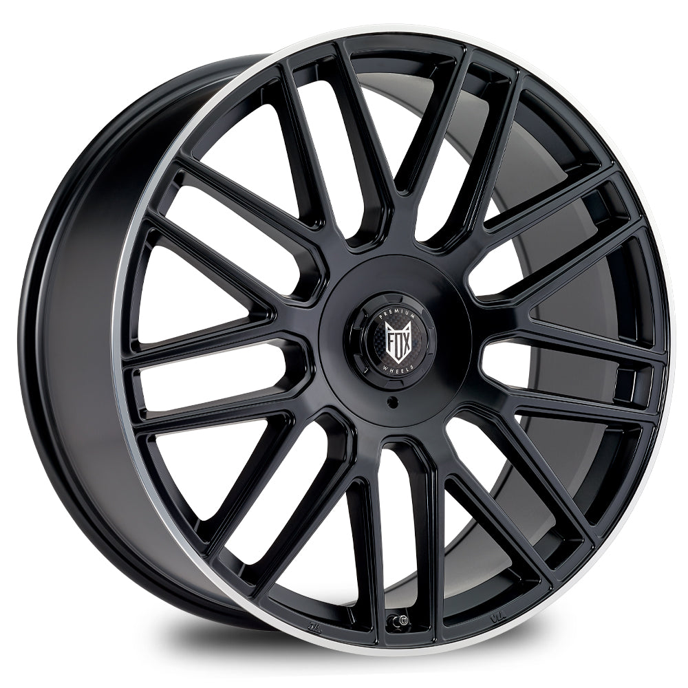 19-inch Fox VR3 Satin Black Polished Lip alloy wheel