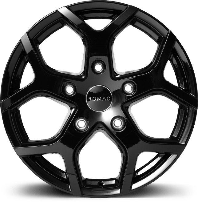 16-inch Romac Cobra Gloss Black alloy wheel