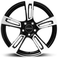 16-inch Romac Edge Black Polished alloy wheel