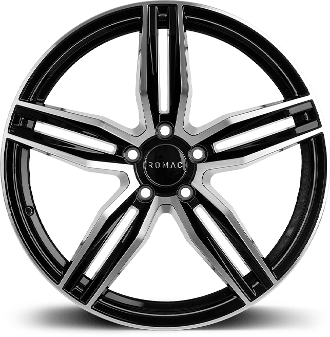 18-inch Romac Venom Black Polished alloy wheel
