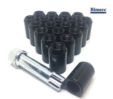 M12x1.25 Tuner Wheel Nuts with Star Key - Black