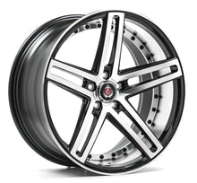 19" Axe EX20 - Black Machined Face (Vauxhall)