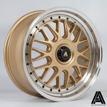 18" Autostar Monza - Gold Machined Lip (Vauxhall)