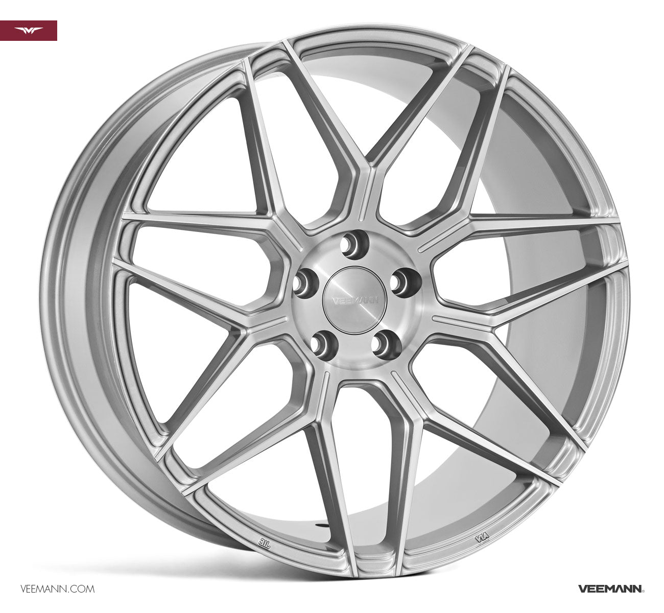 18" Veemann V-FS38 - Silver Machined Face (BMW) *Staggered*